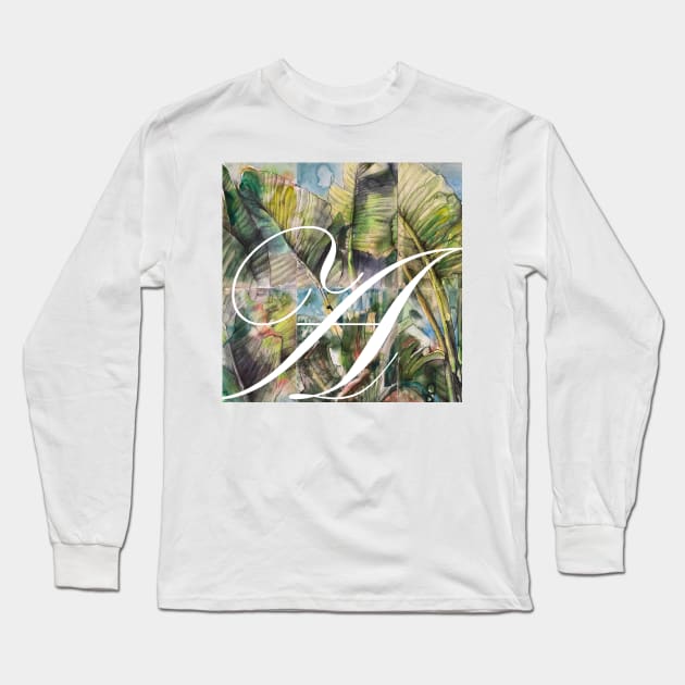 Alphabeth, letter A Long Sleeve T-Shirt by Elena Akopian